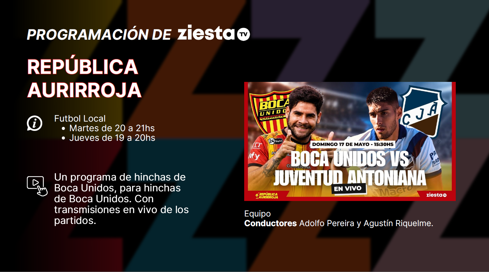 Programación de República Aurirroja